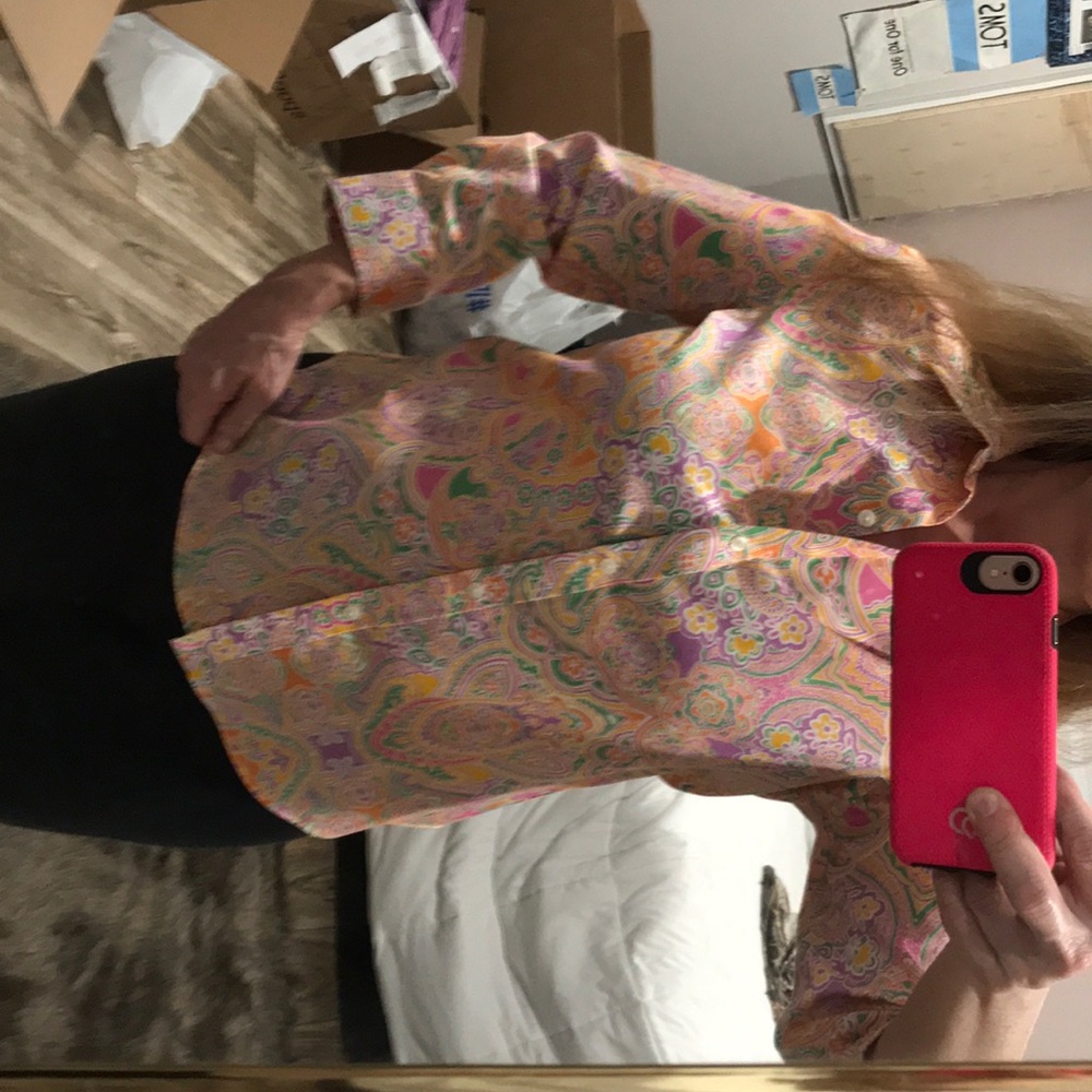 Chaps  multicolor button down shirt